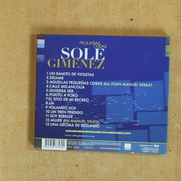SOLE GIMENEZ - PEQUEÑAS COSAS - CD