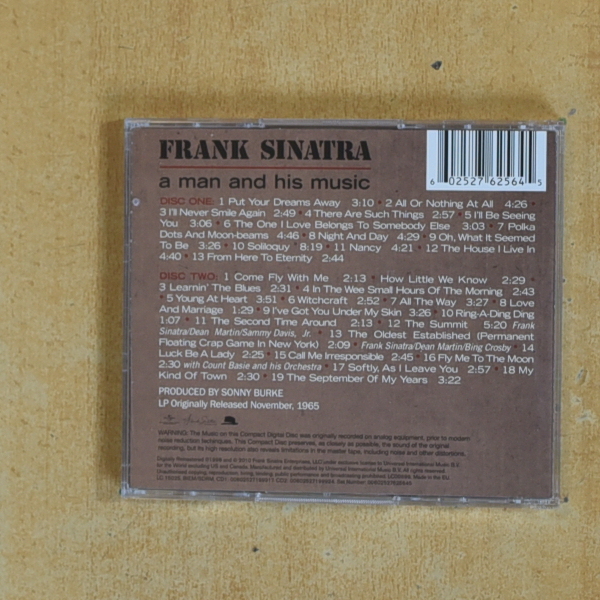 FRANK SINATRA - A MAN AND HIS MUSIC - CD