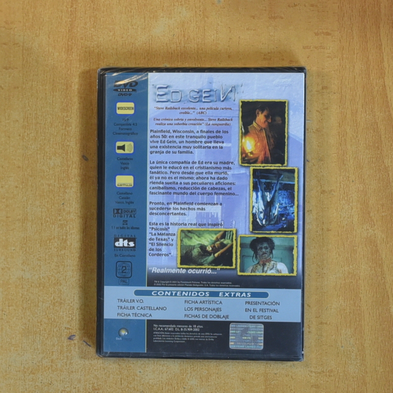 ED GEIN - DVD