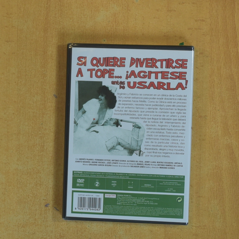 AGITESE ANTES DE USAR - DVD