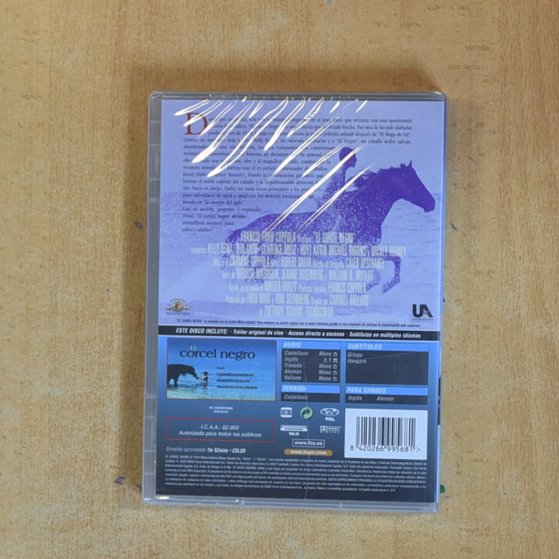 EL CORCEL NEGRO - DVD