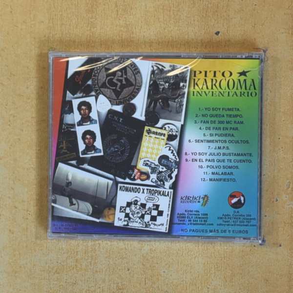 PITO KARCOMA - INVENTARIO - CD