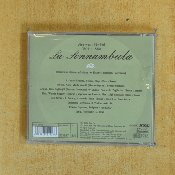 BELLINI - LA SONNAMBULA - CD
