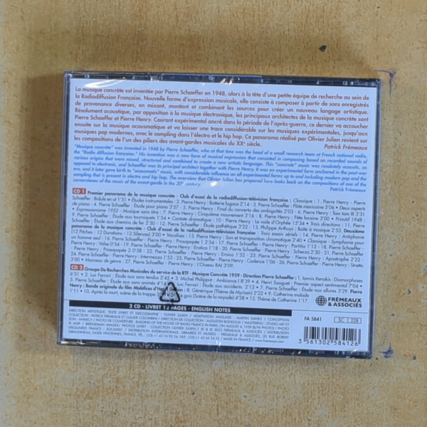 PIERRE SCHAEFFER & PIERRE HENRY - MUSIQUE CONCRETE 1956 / 1962 - CD