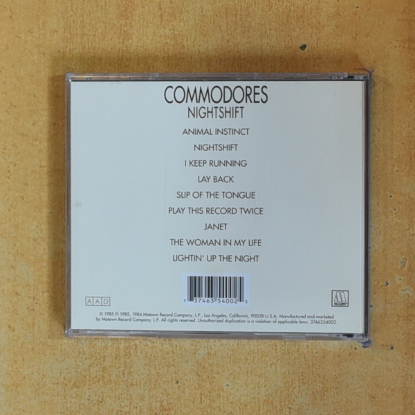 COMMODORES - NIGHTSHIFT - CD