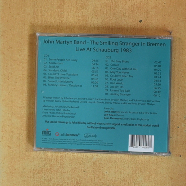JOHN MARTYN BAND - THE SMILING STRANGER IN BREMEN - CD