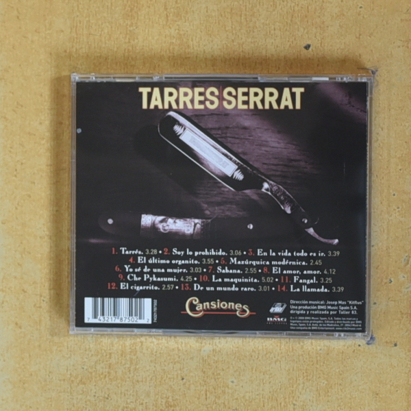 JOAN MANUEL SERRAT - TARRES SERRAT CANSIONES - CD