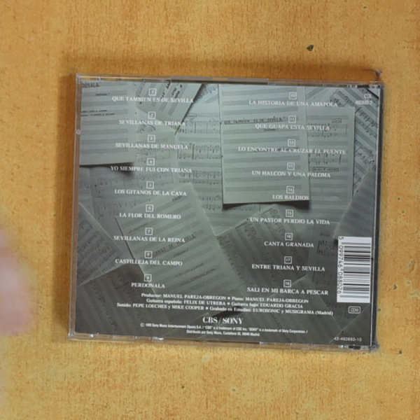 MANUEL PAREJA OBREGON - SEVILLANAS ANTOLOGICAS - CD