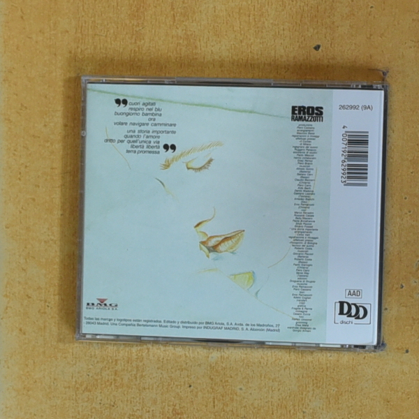 EROS RAMAZZOTTI - CUORI AGITATE - CD