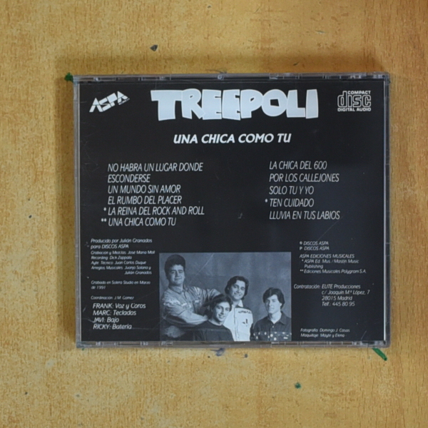 TREEPOLI - UNA CHICA COMO TU - CD