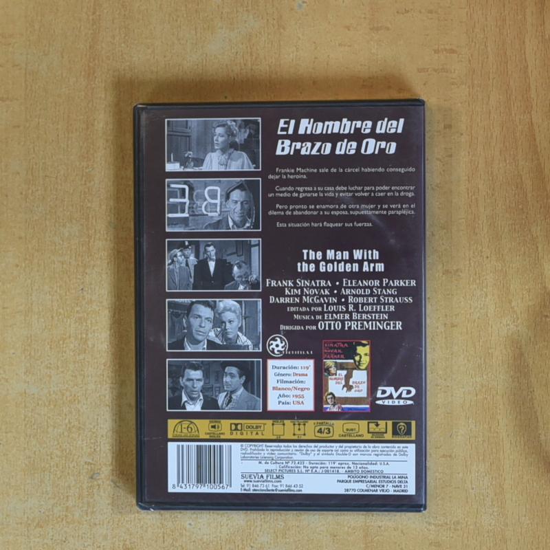 EL HOMBRE DEL BRAZO DE ORO - DVD