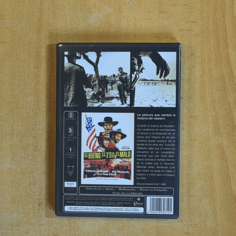 EL BUENO EL FEO Y EL MALO - DVD