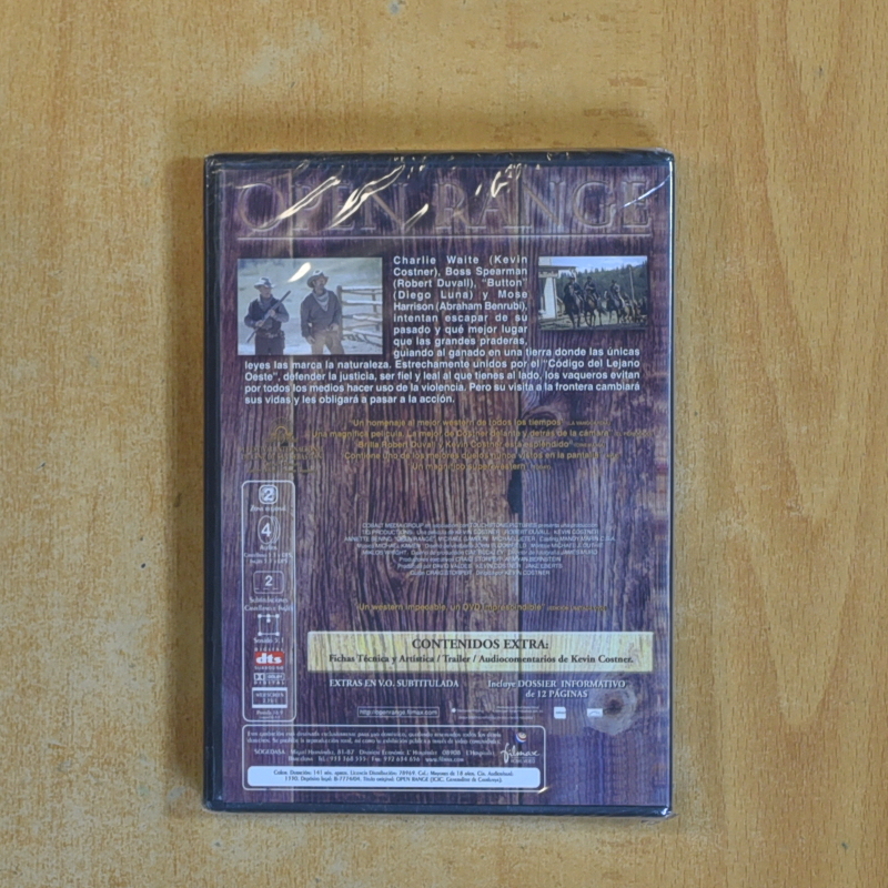 OPEN RANGE - DVD