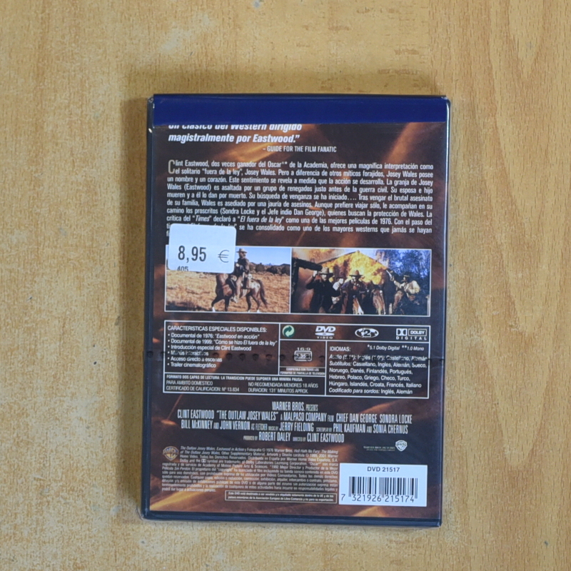 EL FUERA DE LA LEY - DVD