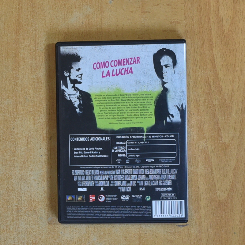 EL CLUB DE LA LUCHA - DVD