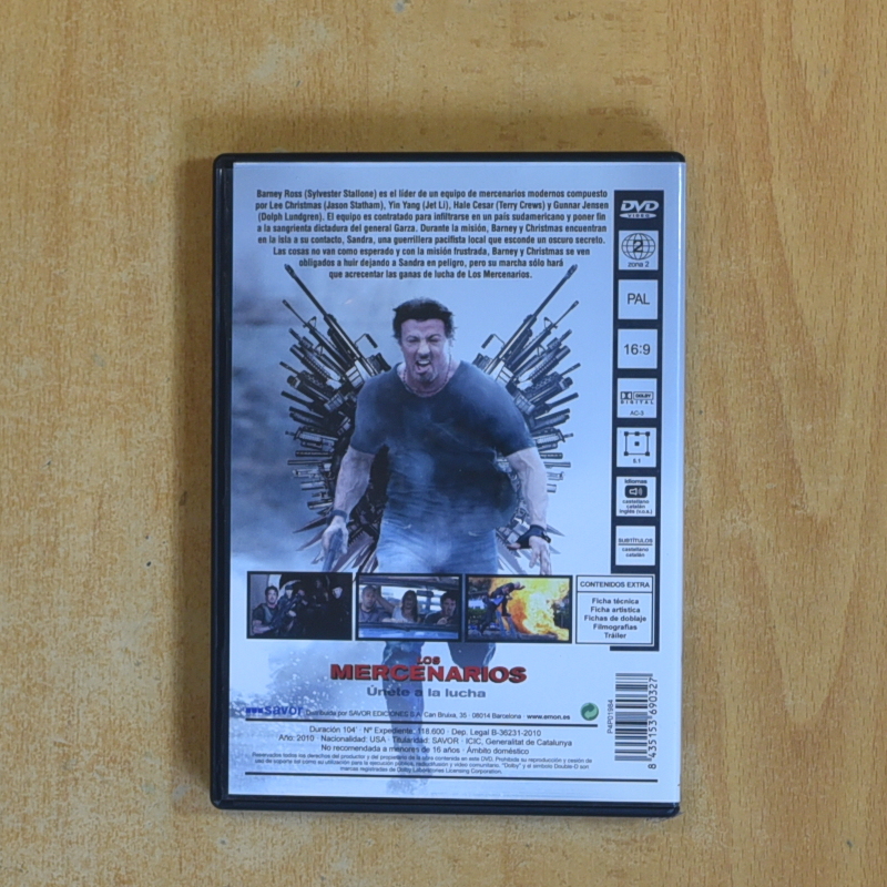LOS MERCENARIOS - DVD