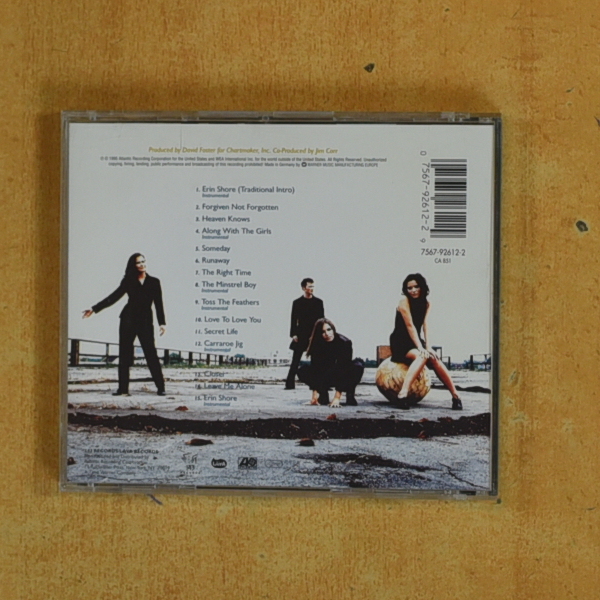 THE CORRS - FORGIVEN NOT FORGOTTEN - CD