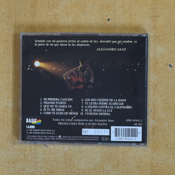 ALEJANDRO SANZ - BASICO - CD