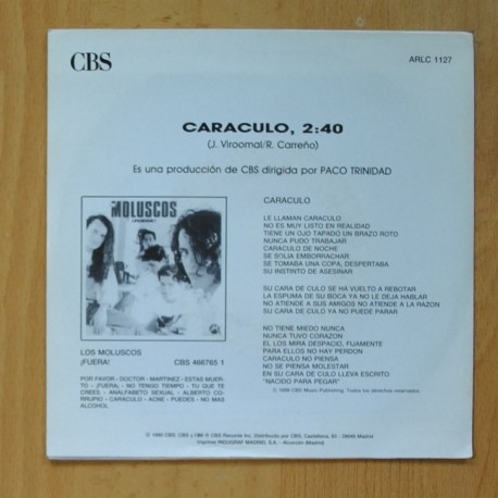 LOS MOLUSCOS - CARACULO - SINGLE