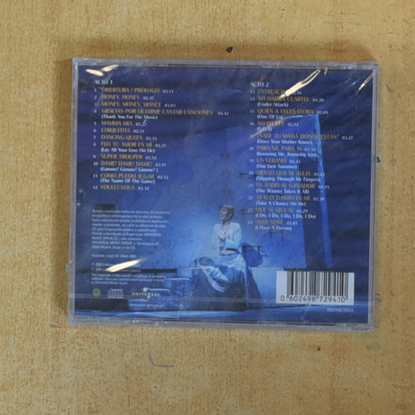 ABBA - MAMMA MIA EL MUSICAL - CD