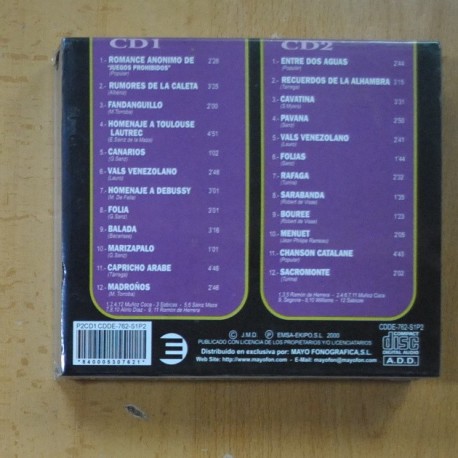 VARIOS - LO MEJOR DE LA GUITARRA ESPAÃOLA - 2 CD