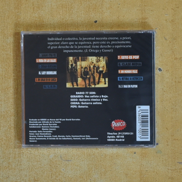 RADIO 77 - EL SONIDO DE LA CIUDAD - CD