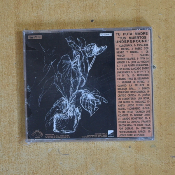 TU PUTA MADRE - TUS MUERTOS UNDERGROUND - CD