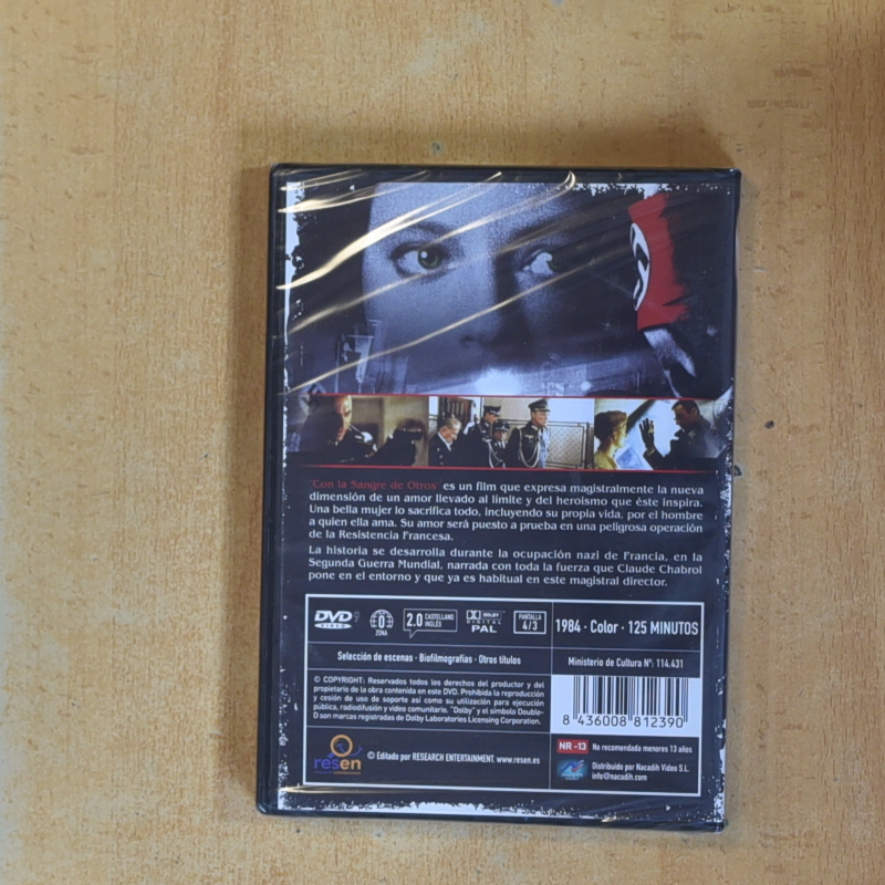 CON LA SANGRE DE OTROS - DVD