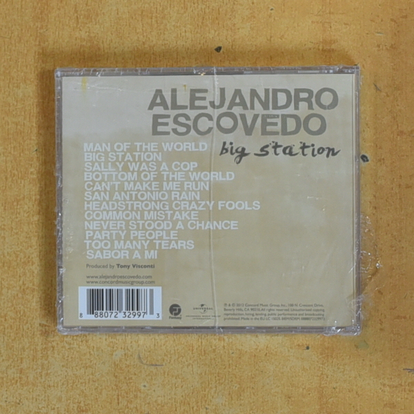 ALEJANDRO ESCOVEDO - BIG STATION - CD