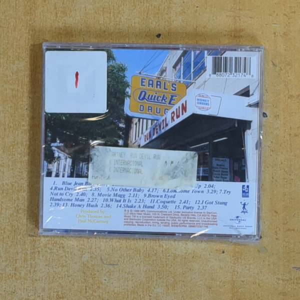 PAUL MACCARTNEY - RUN DEVIL RUN - CD