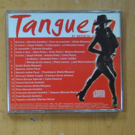 GERARDO GARDELIN - LIDIA BORDA - TANGUERA, EL MUSICAL ARGENTINO - CD
