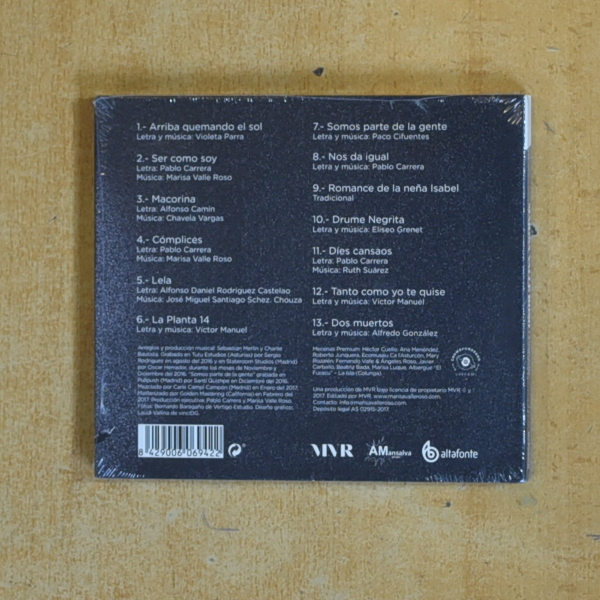 MARISA DEL VALLE ROSO - CONSCIENTE - CD