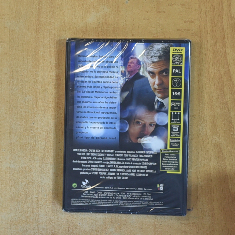MICHAEL CLAYTON - DVD