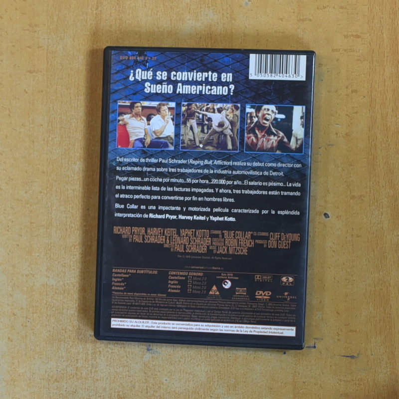 BLUE COLLAR - DVD
