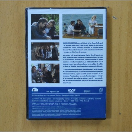 CASSANDRAS DREAM - DVD