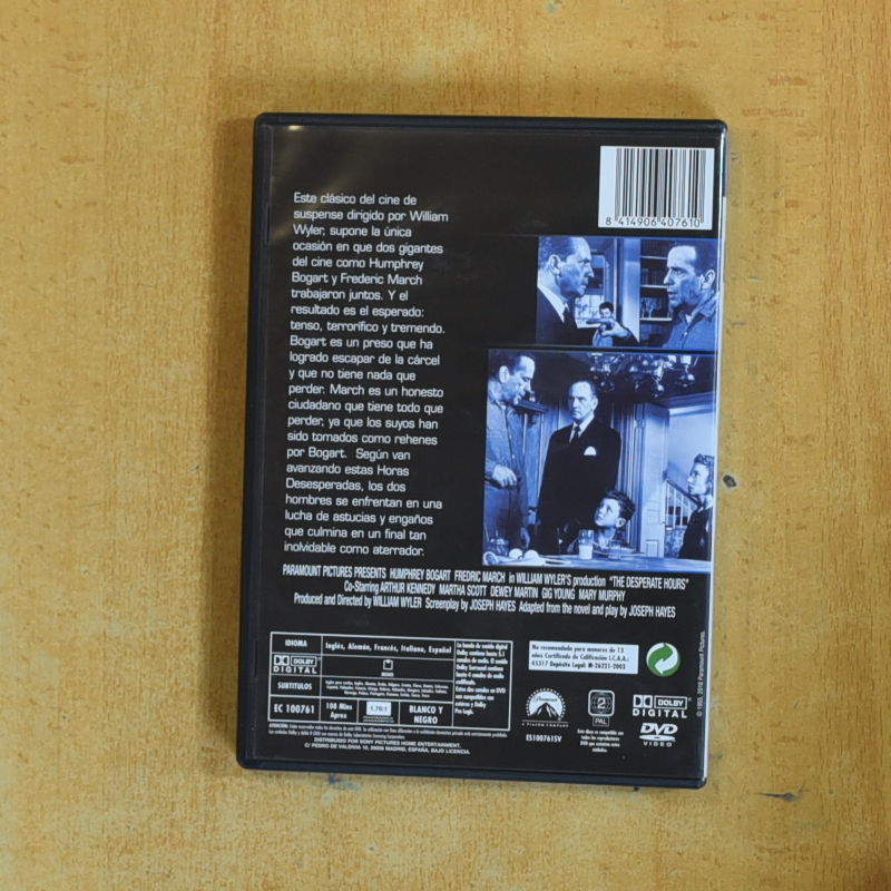 HORAS DESESPERADAS - DVD
