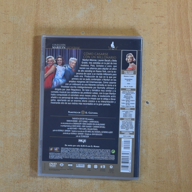 COMO CASARSE CON UN MILLONARIO - DVD