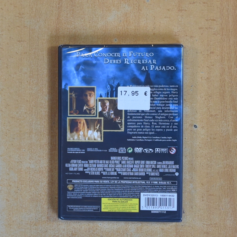 HARRY POTTER Y EL MISTERIO DEL PRINCIPE - DVD