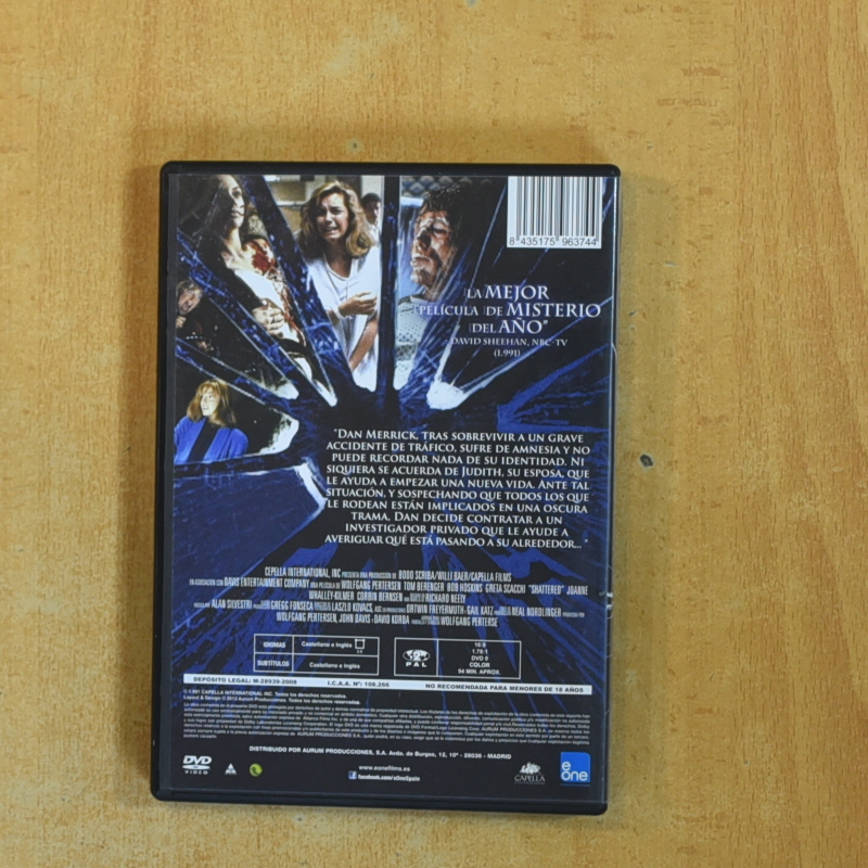 LA NOCHE DE LOS CRISTALES ROTOS - DVD