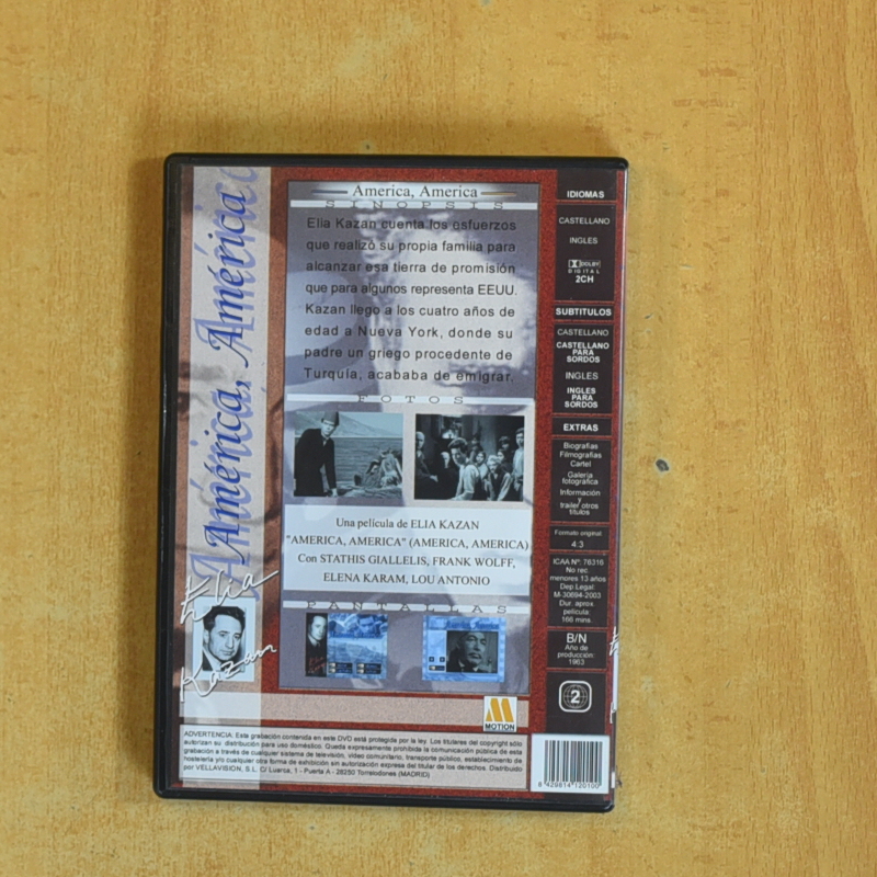 AMERICA AMERICA - DVD