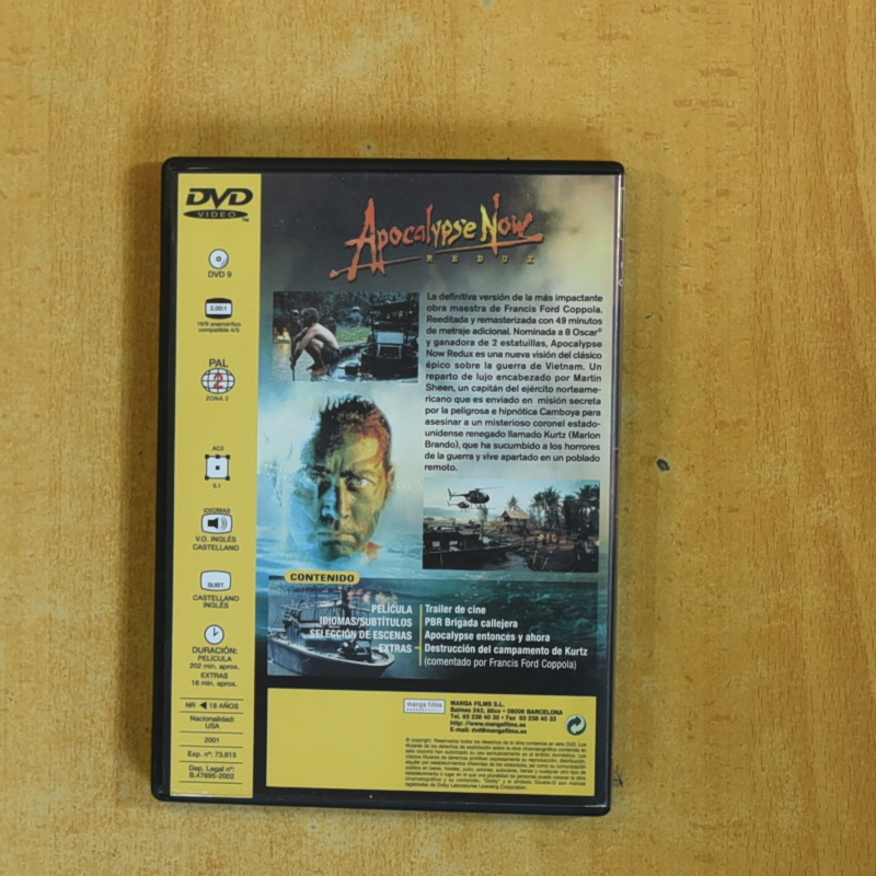 APOCALYPSE NOW - DVD