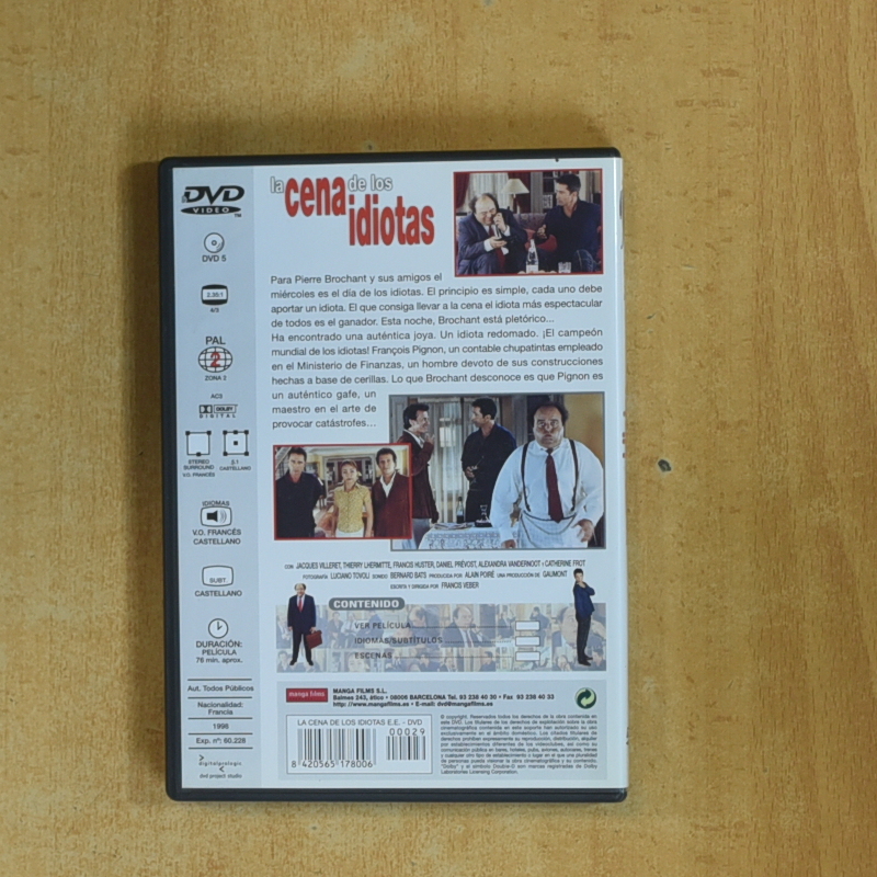 LA CENA DE LOS IDIOTAS - DVD
