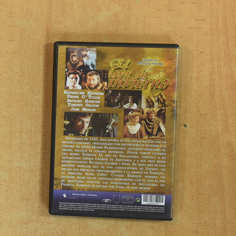 EL LEON DE INVIERNO - DVD