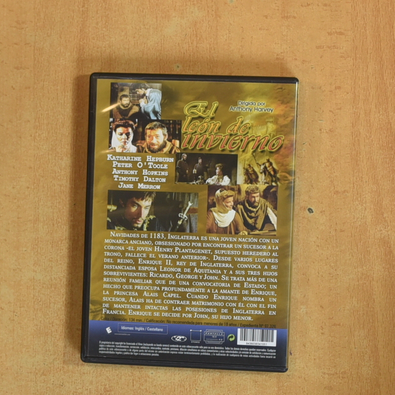 EL LEON DE INVIERNO - DVD