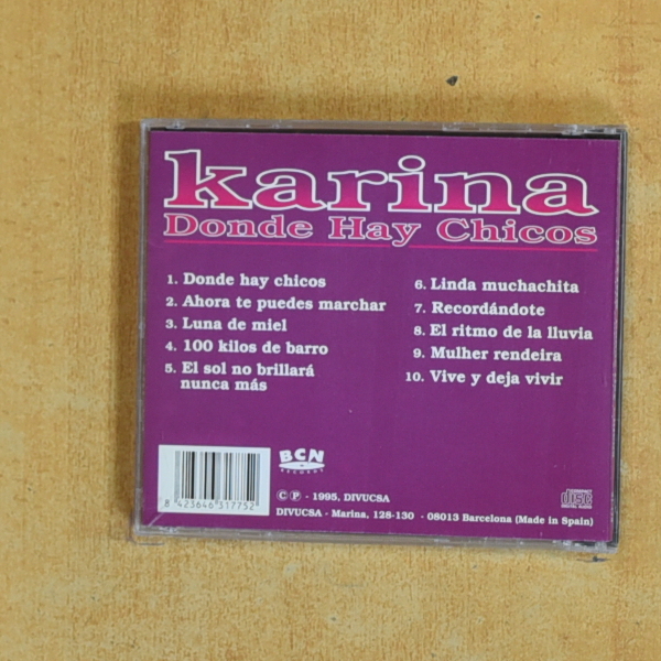 KARINA - DONDE HAY CHICOS - CD