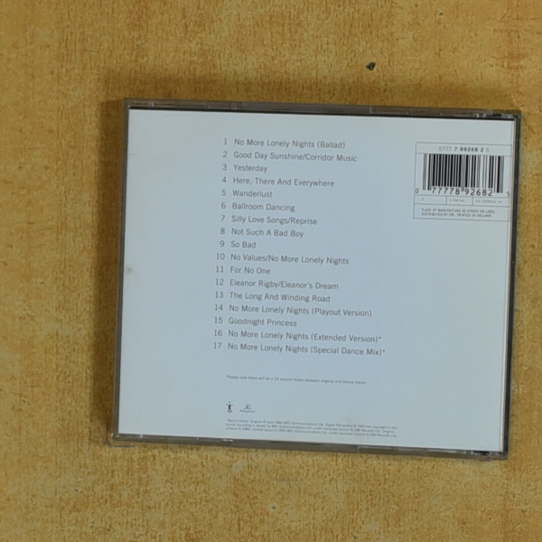 PAUL MCCARTNEY - BROAD STREET - CD