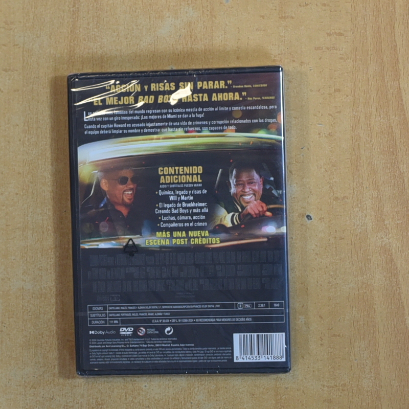 BAD BOYS RIDE OR DIE - DVD