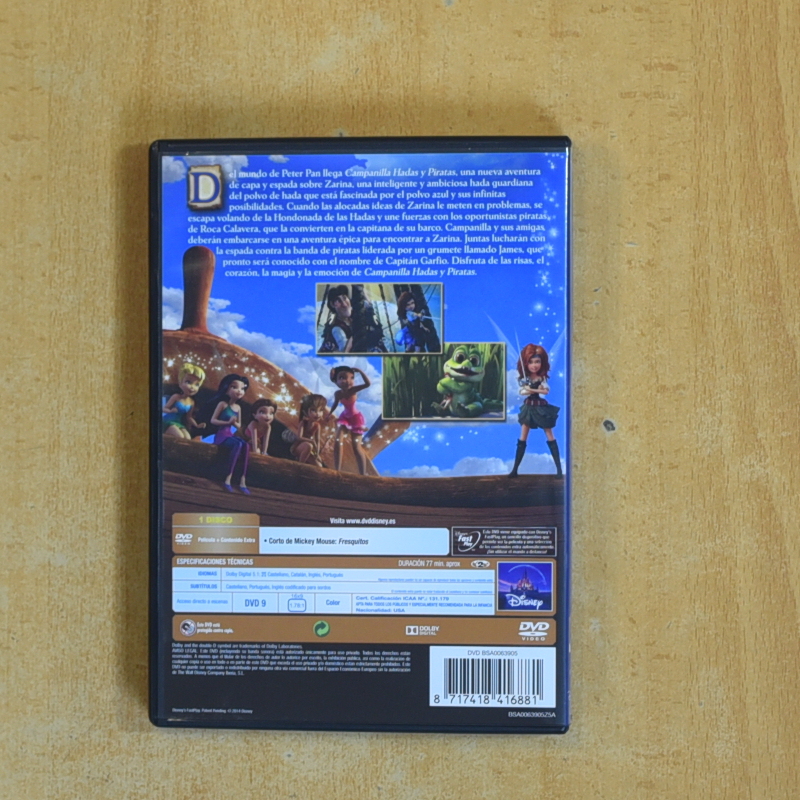CAMPANILLA HADAS PIRATAS - DVD