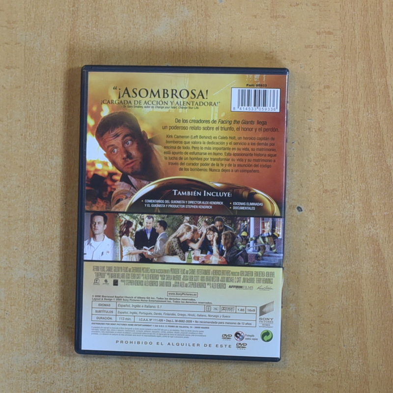 PRUEBA DE FUEGO - DVD