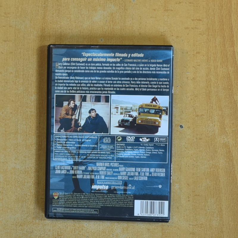 HARRY EL SUCIO - DVD